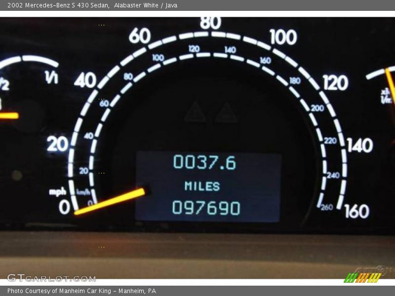 Alabaster White / Java 2002 Mercedes-Benz S 430 Sedan