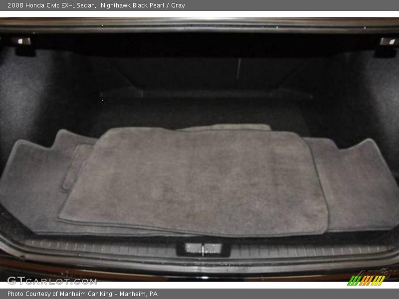Nighthawk Black Pearl / Gray 2008 Honda Civic EX-L Sedan