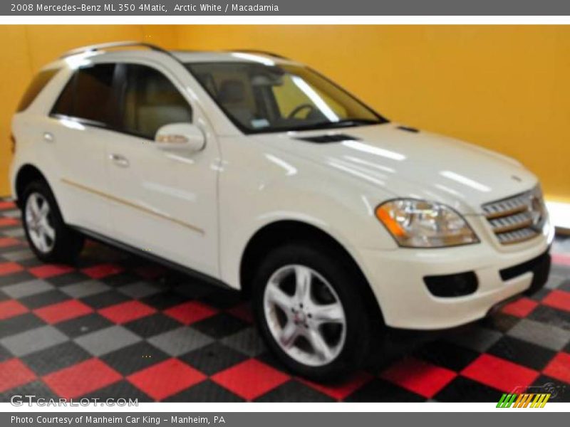 Arctic White / Macadamia 2008 Mercedes-Benz ML 350 4Matic