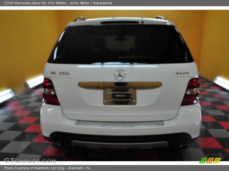 Arctic White / Macadamia 2008 Mercedes-Benz ML 350 4Matic