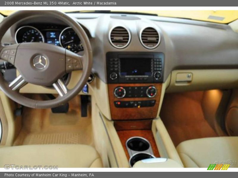 Arctic White / Macadamia 2008 Mercedes-Benz ML 350 4Matic