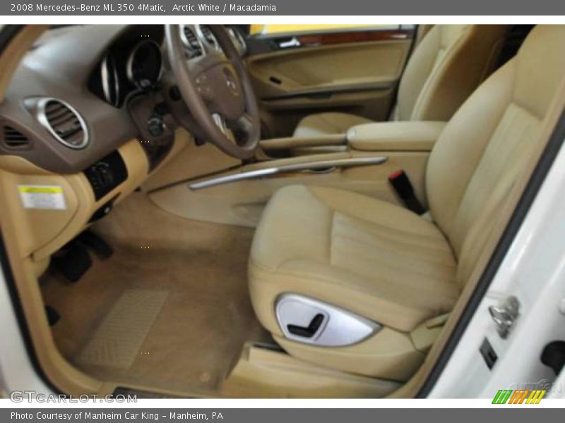 Arctic White / Macadamia 2008 Mercedes-Benz ML 350 4Matic