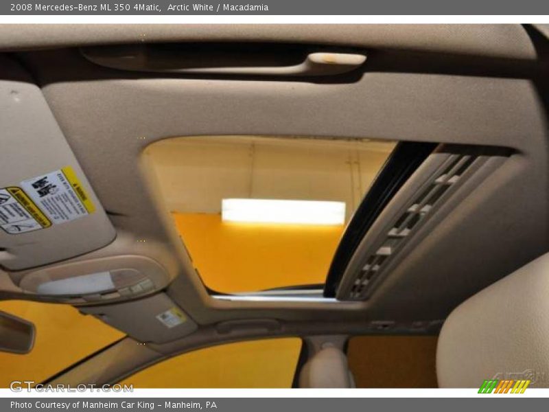 Arctic White / Macadamia 2008 Mercedes-Benz ML 350 4Matic