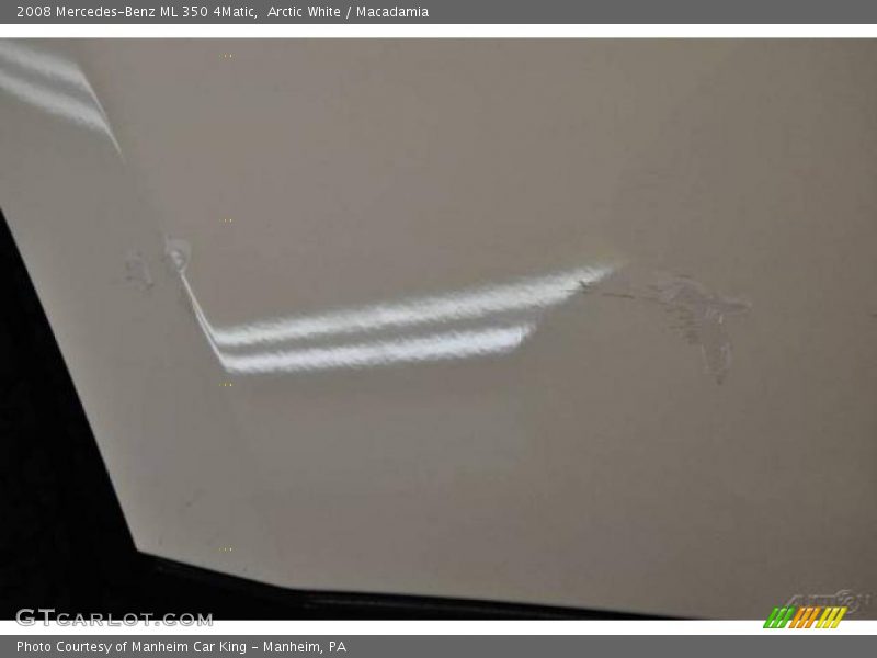Arctic White / Macadamia 2008 Mercedes-Benz ML 350 4Matic