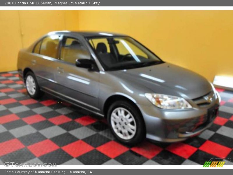 Magnesium Metallic / Gray 2004 Honda Civic LX Sedan