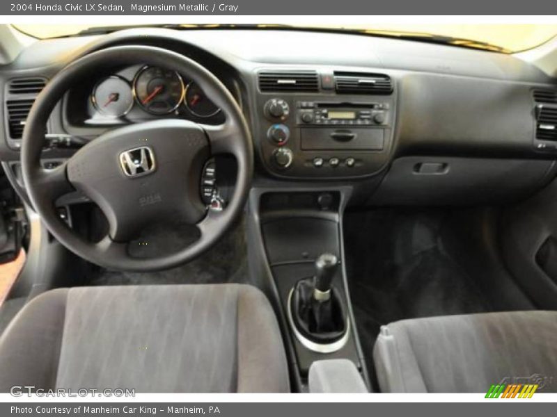 Magnesium Metallic / Gray 2004 Honda Civic LX Sedan