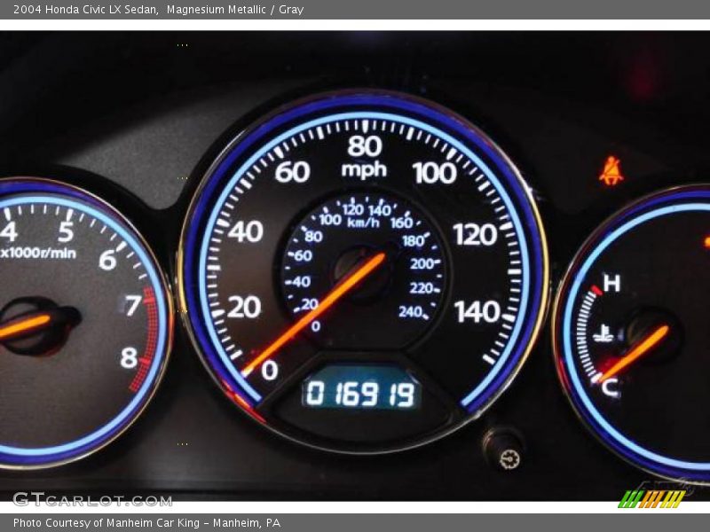Magnesium Metallic / Gray 2004 Honda Civic LX Sedan