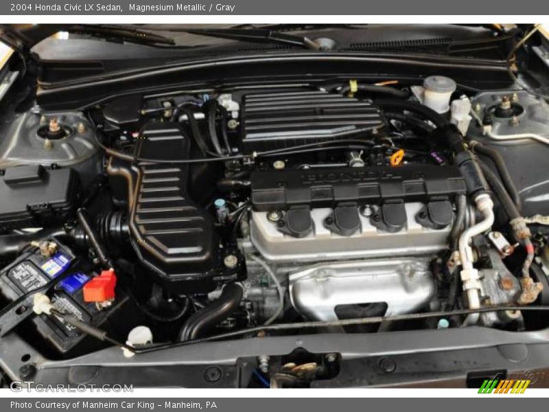Magnesium Metallic / Gray 2004 Honda Civic LX Sedan