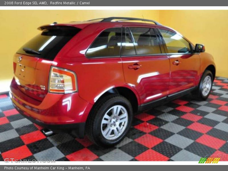 Redfire Metallic / Camel 2008 Ford Edge SEL AWD