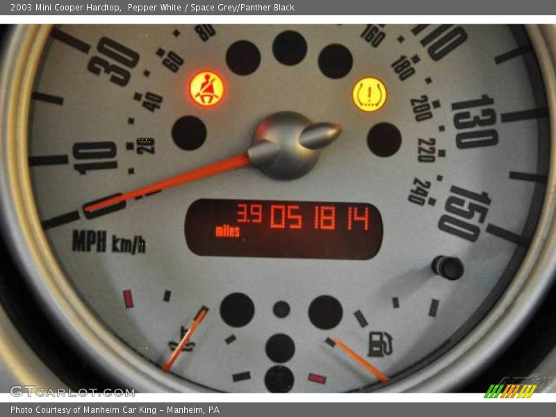 Pepper White / Space Grey/Panther Black 2003 Mini Cooper Hardtop