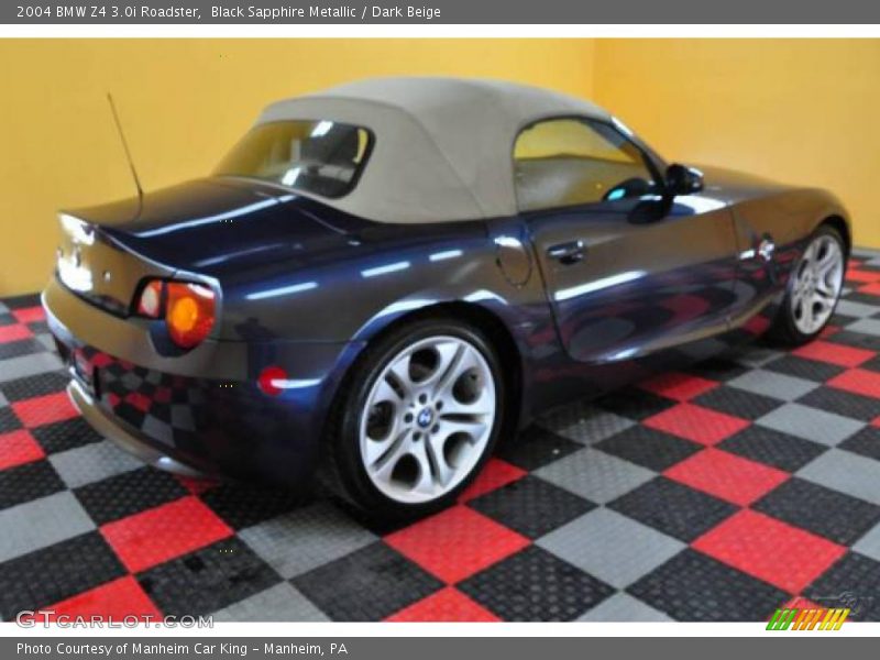 Black Sapphire Metallic / Dark Beige 2004 BMW Z4 3.0i Roadster