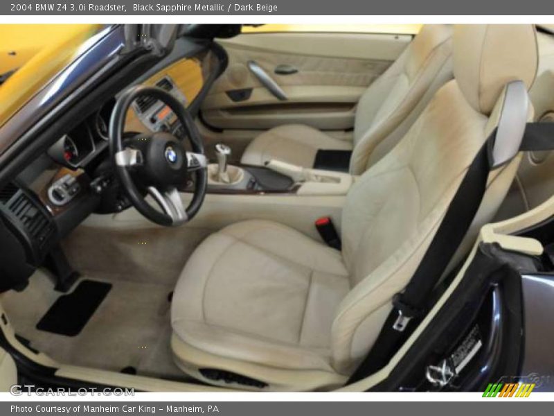 Black Sapphire Metallic / Dark Beige 2004 BMW Z4 3.0i Roadster