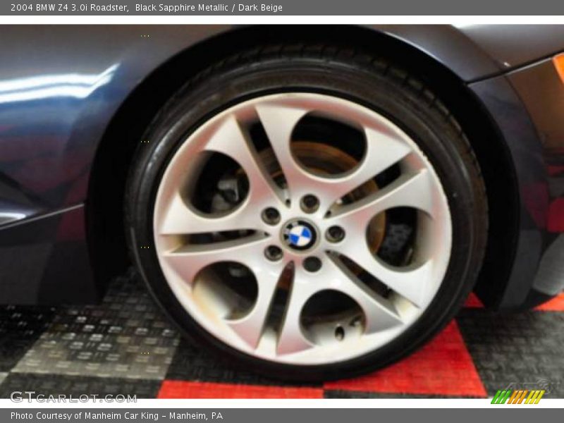 Black Sapphire Metallic / Dark Beige 2004 BMW Z4 3.0i Roadster