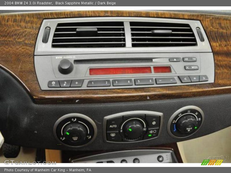 Black Sapphire Metallic / Dark Beige 2004 BMW Z4 3.0i Roadster