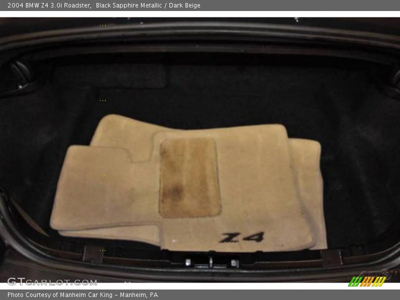 Black Sapphire Metallic / Dark Beige 2004 BMW Z4 3.0i Roadster