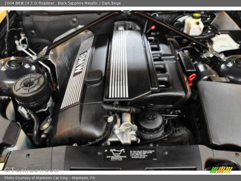 Black Sapphire Metallic / Dark Beige 2004 BMW Z4 3.0i Roadster