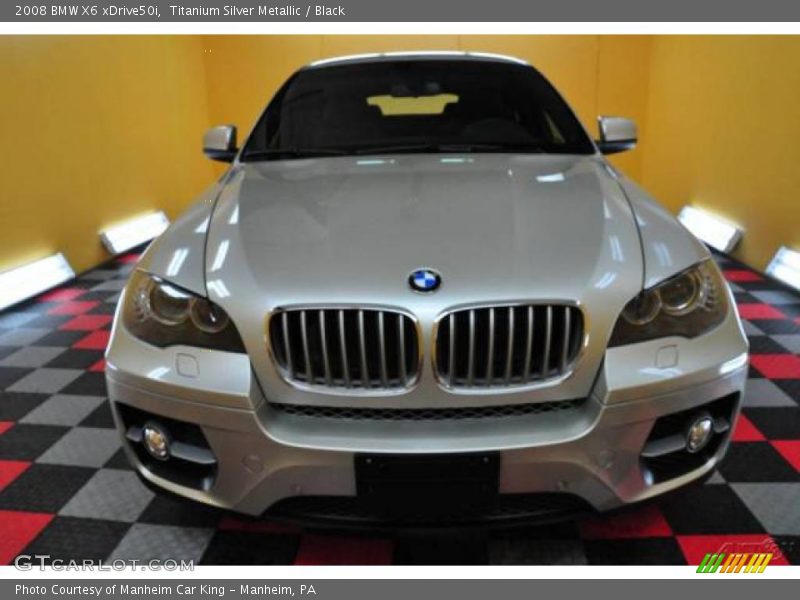 Titanium Silver Metallic / Black 2008 BMW X6 xDrive50i