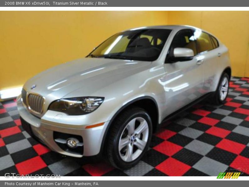 Titanium Silver Metallic / Black 2008 BMW X6 xDrive50i
