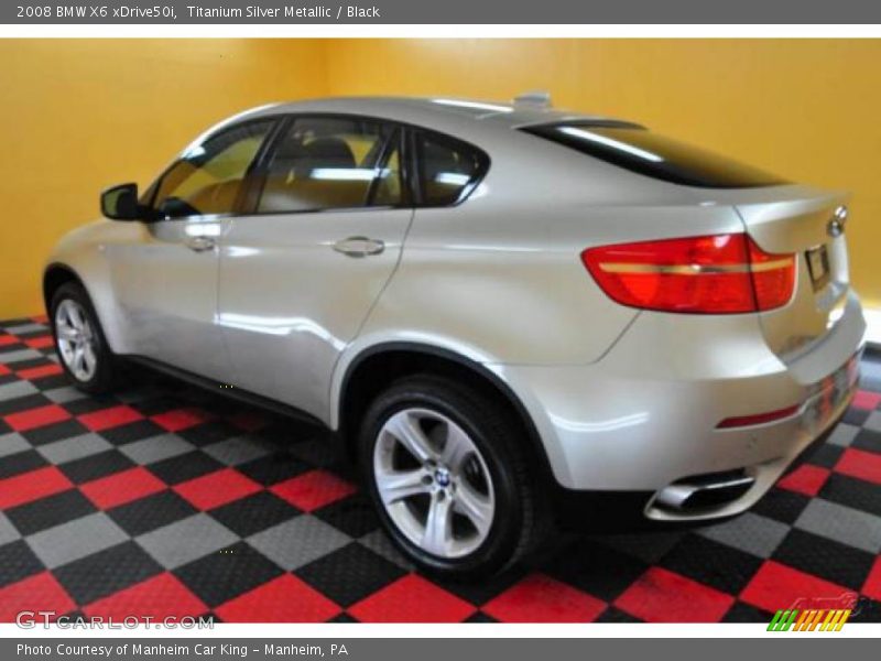 Titanium Silver Metallic / Black 2008 BMW X6 xDrive50i
