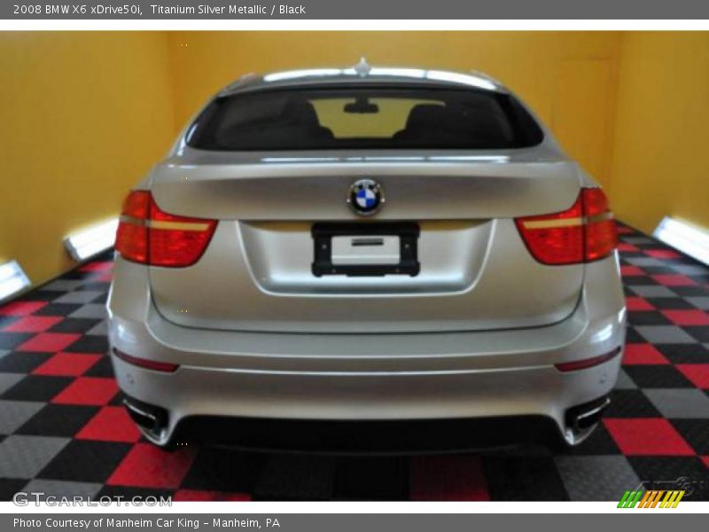 Titanium Silver Metallic / Black 2008 BMW X6 xDrive50i