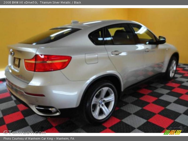 Titanium Silver Metallic / Black 2008 BMW X6 xDrive50i