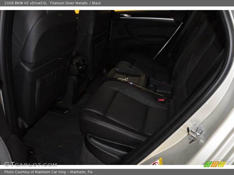 Titanium Silver Metallic / Black 2008 BMW X6 xDrive50i