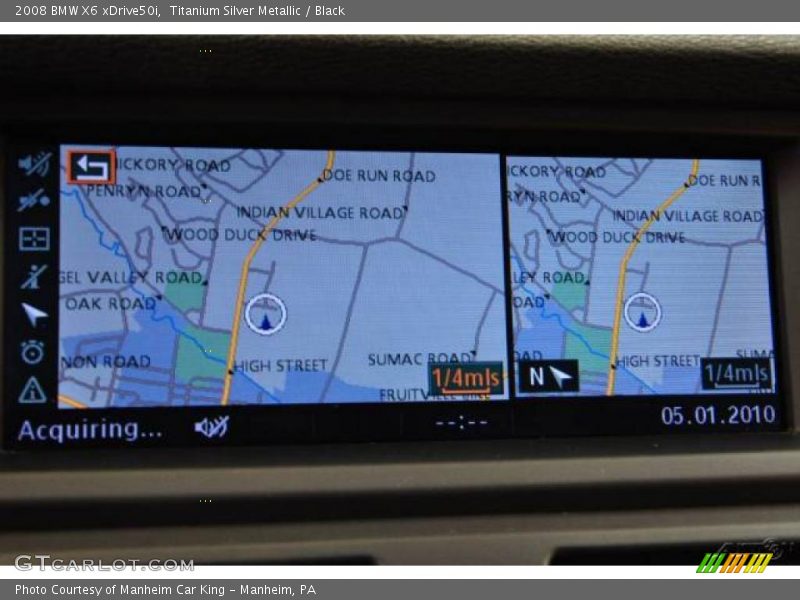 Titanium Silver Metallic / Black 2008 BMW X6 xDrive50i