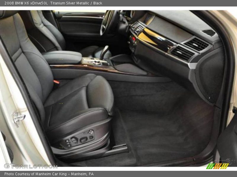 Titanium Silver Metallic / Black 2008 BMW X6 xDrive50i