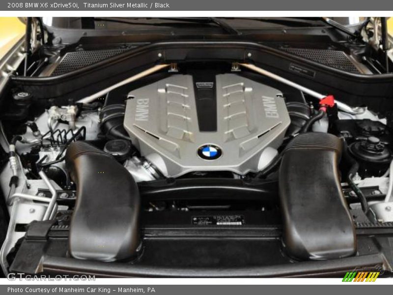 Titanium Silver Metallic / Black 2008 BMW X6 xDrive50i