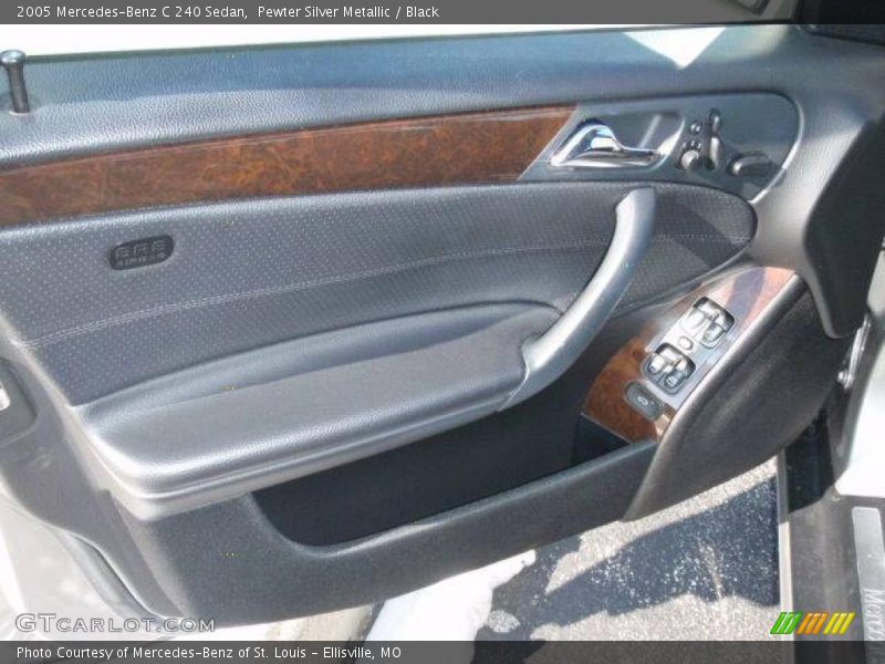 Pewter Silver Metallic / Black 2005 Mercedes-Benz C 240 Sedan