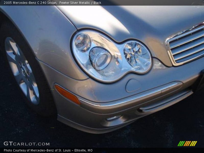 Pewter Silver Metallic / Black 2005 Mercedes-Benz C 240 Sedan