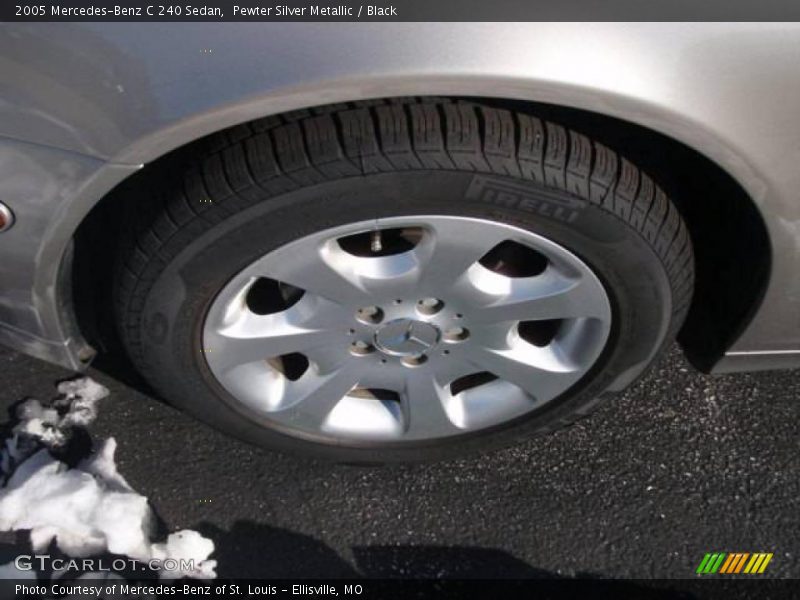 Pewter Silver Metallic / Black 2005 Mercedes-Benz C 240 Sedan