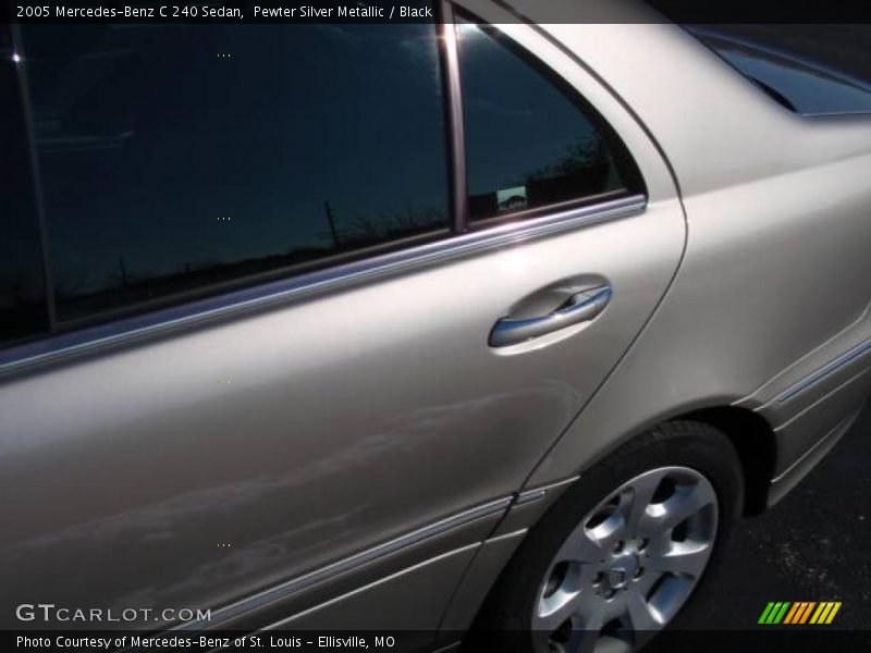 Pewter Silver Metallic / Black 2005 Mercedes-Benz C 240 Sedan