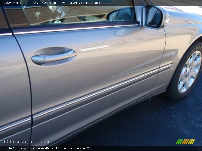 Pewter Silver Metallic / Black 2005 Mercedes-Benz C 240 Sedan