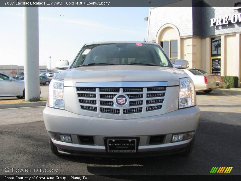 Gold Mist / Ebony/Ebony 2007 Cadillac Escalade ESV AWD