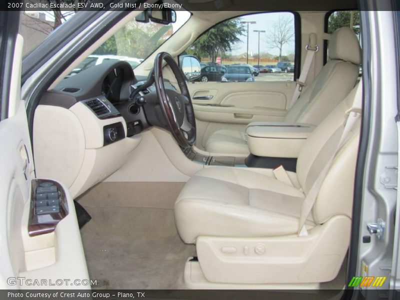 Gold Mist / Ebony/Ebony 2007 Cadillac Escalade ESV AWD