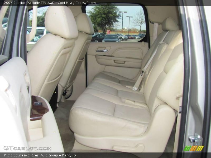 Gold Mist / Ebony/Ebony 2007 Cadillac Escalade ESV AWD