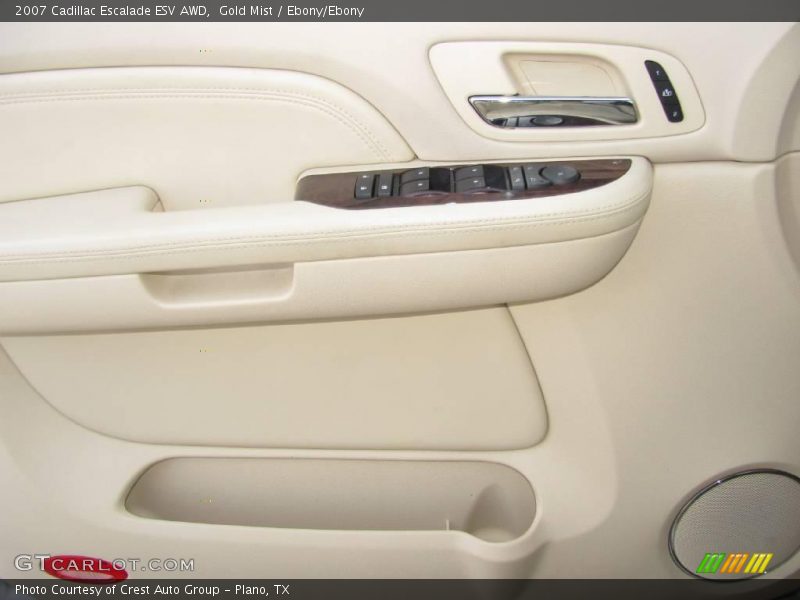 Gold Mist / Ebony/Ebony 2007 Cadillac Escalade ESV AWD