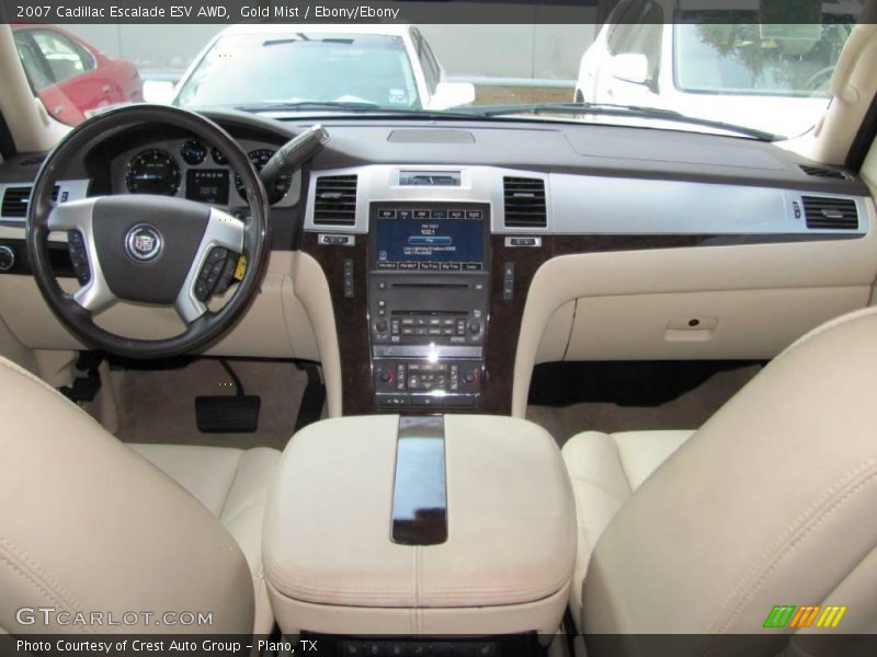 Gold Mist / Ebony/Ebony 2007 Cadillac Escalade ESV AWD