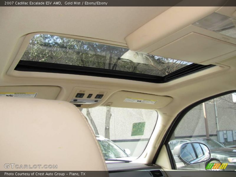 Gold Mist / Ebony/Ebony 2007 Cadillac Escalade ESV AWD