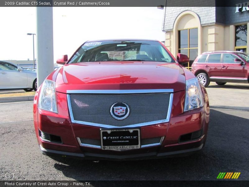 Crystal Red / Cashmere/Cocoa 2009 Cadillac CTS Sedan