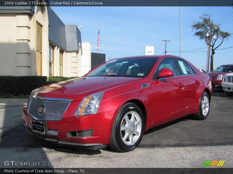 Crystal Red / Cashmere/Cocoa 2009 Cadillac CTS Sedan