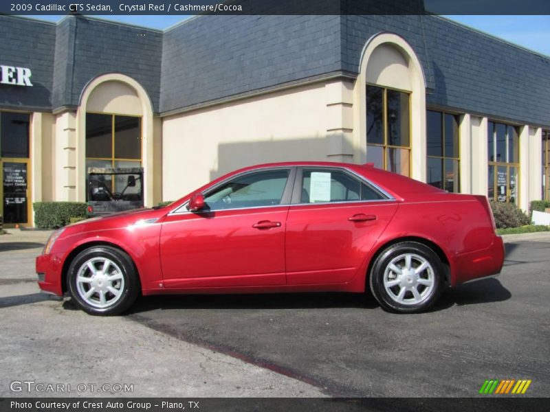 Crystal Red / Cashmere/Cocoa 2009 Cadillac CTS Sedan