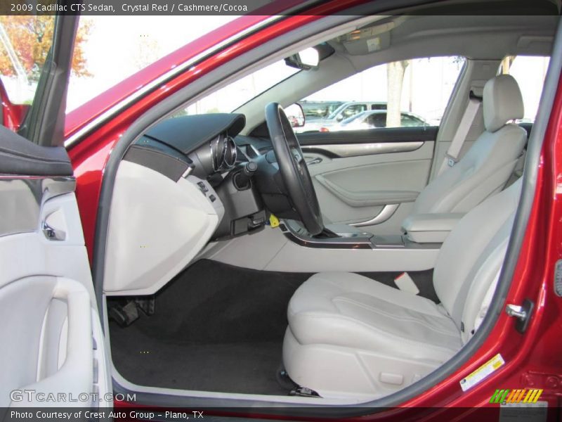 Crystal Red / Cashmere/Cocoa 2009 Cadillac CTS Sedan
