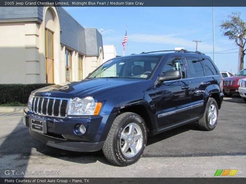 Midnight Blue Pearl / Medium Slate Gray 2005 Jeep Grand Cherokee Limited