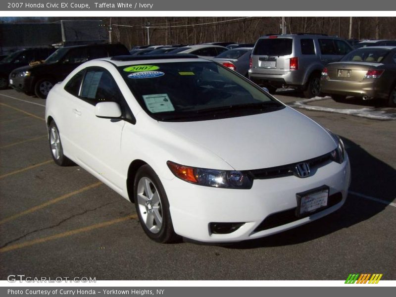 Taffeta White / Ivory 2007 Honda Civic EX Coupe