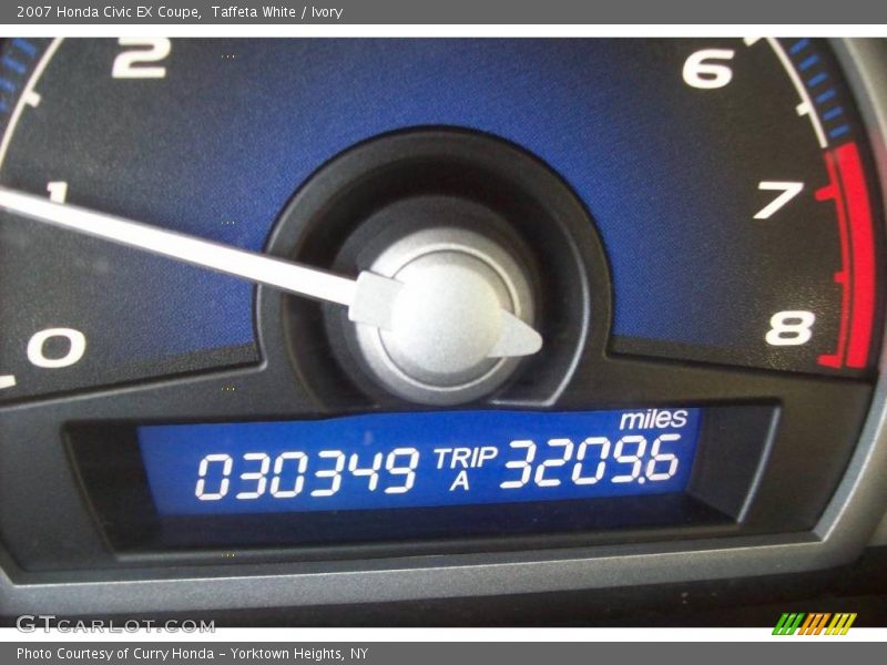 Taffeta White / Ivory 2007 Honda Civic EX Coupe
