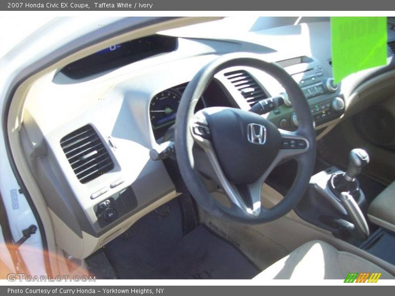 Taffeta White / Ivory 2007 Honda Civic EX Coupe