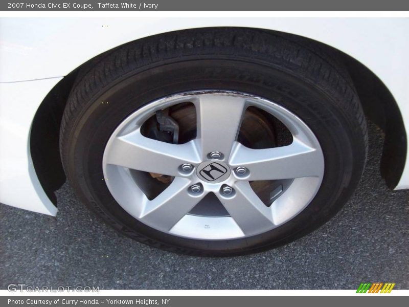 Taffeta White / Ivory 2007 Honda Civic EX Coupe