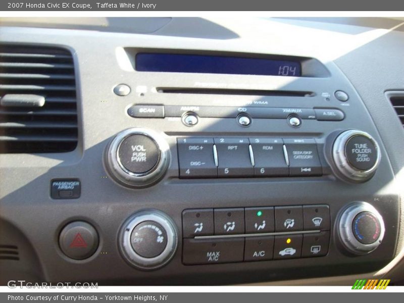 Taffeta White / Ivory 2007 Honda Civic EX Coupe